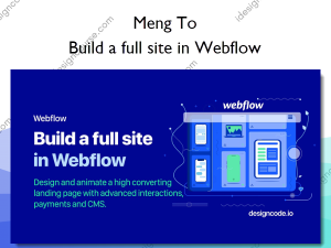 Build a full site in Webflow