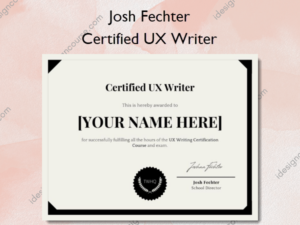 Certified UX Writer