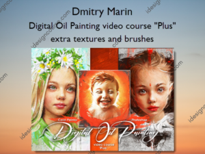 Digital Oil Painting video course "Plus" extra textures and brushes