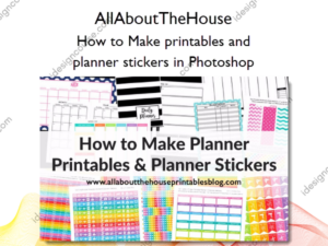 How to Make printables and planner stickers in Photoshop