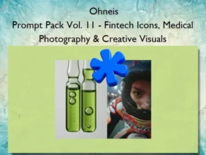 Prompt Pack Vol. 11 – Fintech Icons, Medical Photography & Creative Visuals – Ohneis
