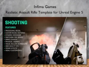 Realistic Assault Rifle Template for Unreal Engine 5 – Infima Games