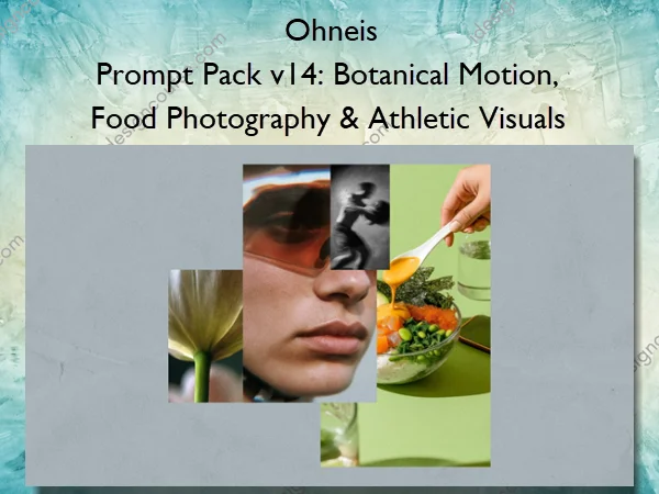 Prompt Pack v14: Botanical Motion, Food Photography & Athletic Visuals – Ohneis