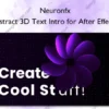 Abstract 3D Text Intro for After Effects – Neuronfx
