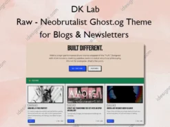 Raw – Neobrutalist Ghost.og Theme for Blogs & Newsletters – DK Lab